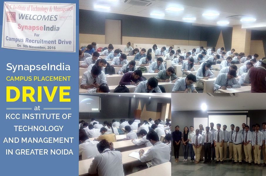 SynapseIndia Campus Placement Drive at KCC Institute of Technology and Management