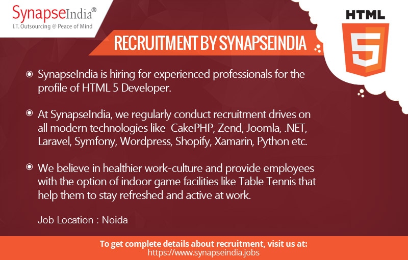 SynapseIndia recruitment
